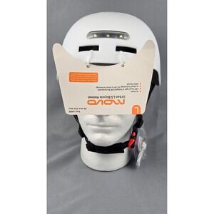 Movo Urban LS LED Bike Helmet Large 58–61cm USB Rechargeable White New With Tags